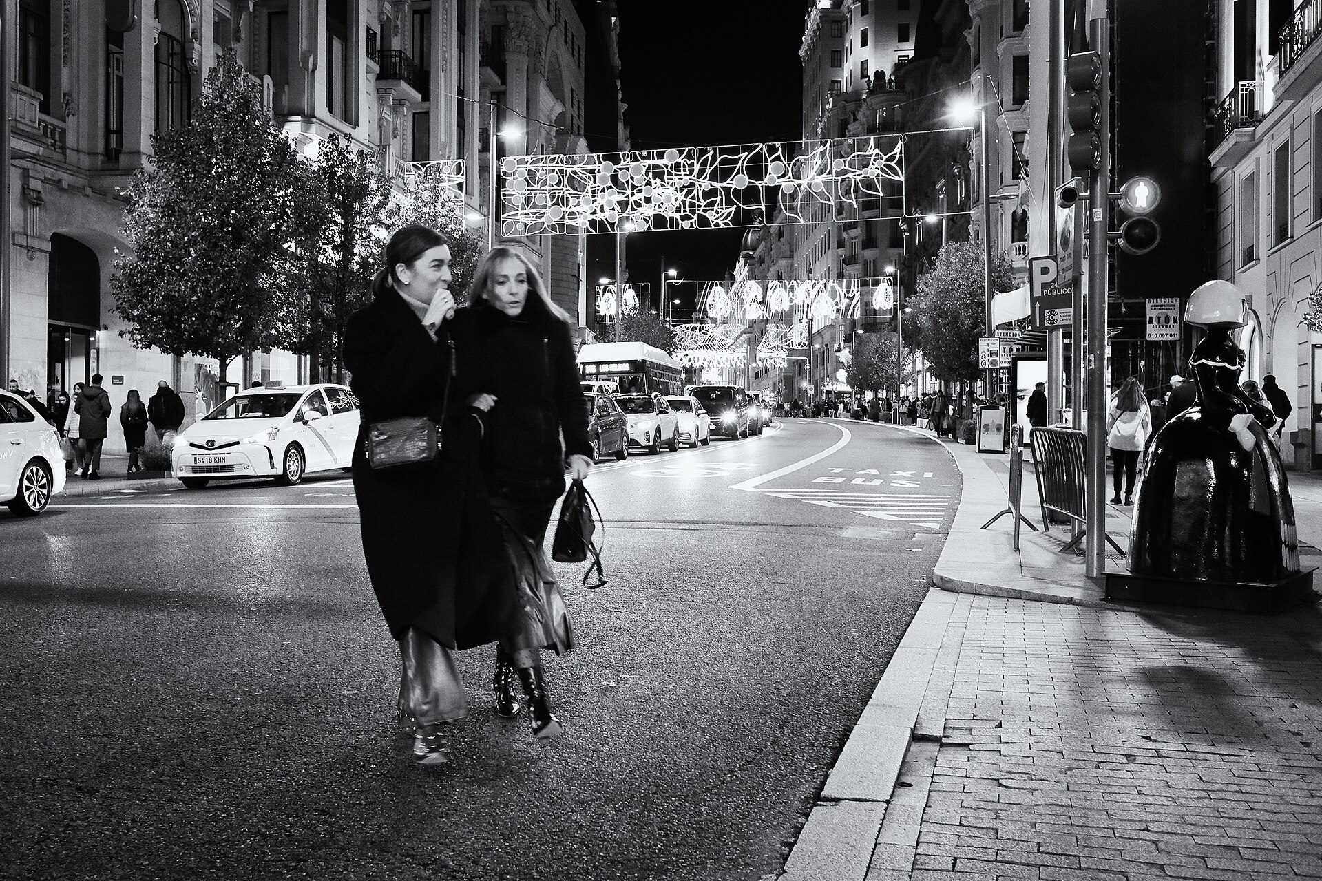 Gran Vía de Madrid, diciembre 2023
