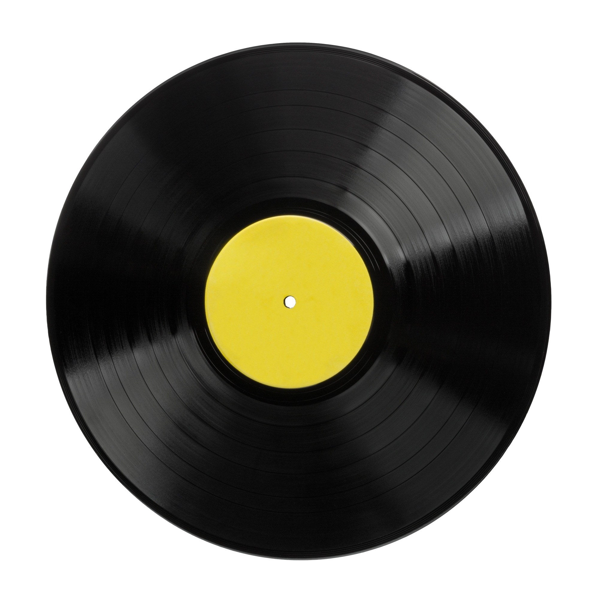 Un disco de vinilo visto desde arriba